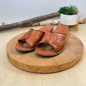 Vintage Quick Step Sandals Women’s 6M – Made in Brazil Strappy Light Brown